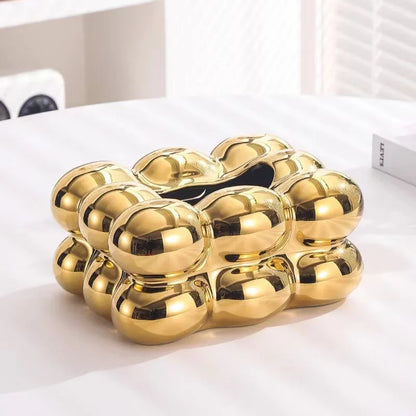 Keramische Tissue Box Zuckerwatte Schublade Serviettenkarton Papierhandtuchhalter Schublade Tablett Haushalt Lagerung Esstisch Tissue Box